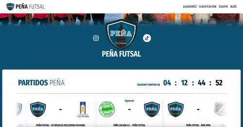 Peña Futsal Website
